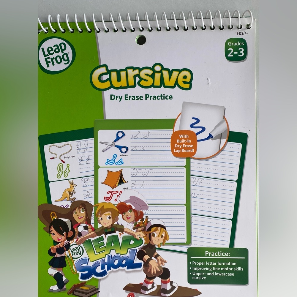 Leapfrog cursive writing board